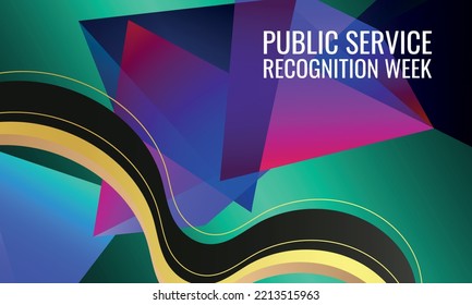 Public Service Recognition Week. Design Suitable For Greeting Card Poster And Banner