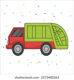 public service vehicles vector illustration