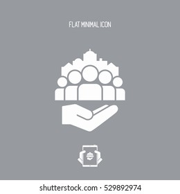 Public services for citizens - Vector icon