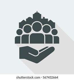 Public Services For Citizens - Vector Icon