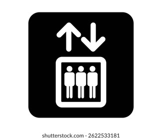 Public Services Elevator Sign High Visibility Vertical Transportation Indicator