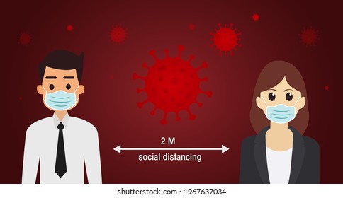 Public social distancing to protect people from covid coronavirus,Space between people to avoid spreading COVID-19 Virus.
