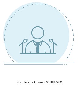 Public speaker icon