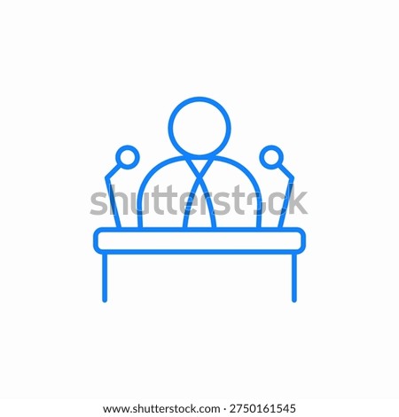 public speaker icon sign vector