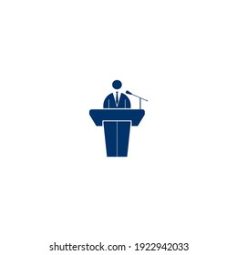 Public speaker icon vector design illustration.