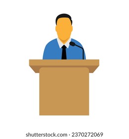 Public speaker icon vector design illustration.