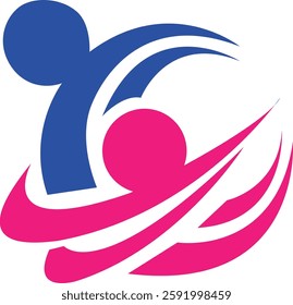 Public Speaker Illustration, manpower logo design.