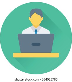 Public Speaker Vector Icon 