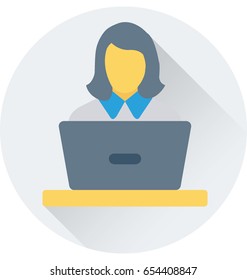 Public Speaker Vector Icon 