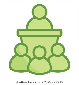 Public Speaking Icon Element For Design