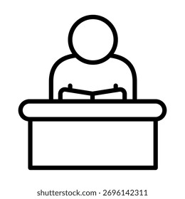 Public Speaking Icon Element For Design And Vector