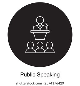 Public Speaking Icon, Mastering the Stage Tips for Confident Public Speaking, Speak with Impact: The Art of Effective Public Speaking