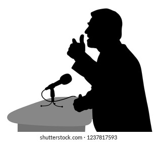 Public speaking illustration