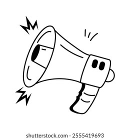 For public speaking use this bold megaphone icon
