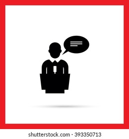Public speech icon