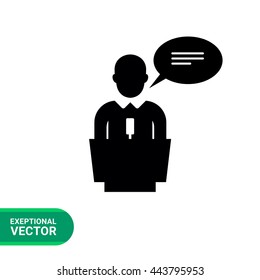 Public speech icon