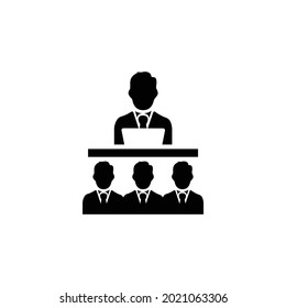 Public speech icon, Public speech vector illustration