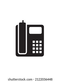 Public telephone and fax machine icon