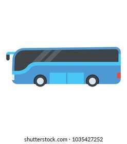 A public transport, bus flat icon