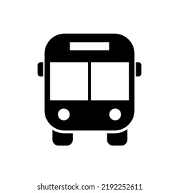 public transport, bus station sign icon vector