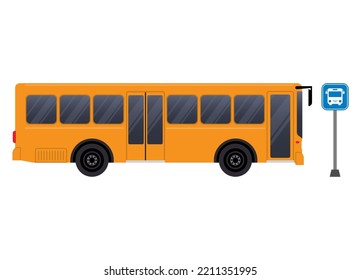 6,088 Bus Stop Side View Images, Stock Photos & Vectors | Shutterstock