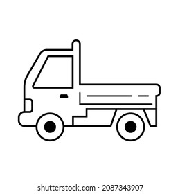vehículo de transporte público captación vector aislado