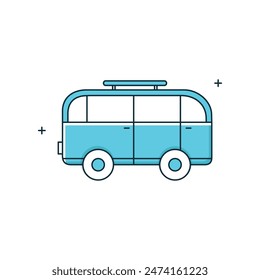 Public Transport, City Bus, Bus Travel, Bus Service, Public Transportation Bus Vector Icon Design