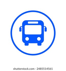 Icono de diseño plano de transporte público