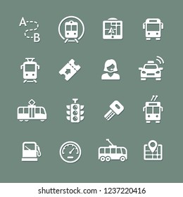 Public transport icon set