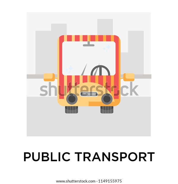 Public\
transport icon vector isolated on white background for your web and\
mobile app design, Public transport logo\
concept