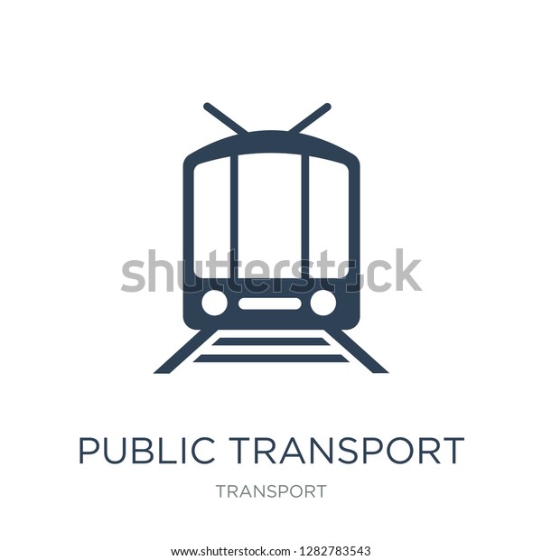 public transport icon vector on white\
background, public transport trendy filled icons from Transport\
collection, public transport vector\
illustration