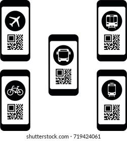 Public transport pass icons 