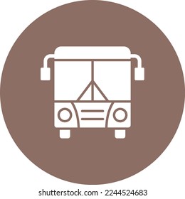Icono vector transporte público. Se puede usar para imprimir, móviles y aplicaciones web.