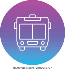 Public Transport vector icon. Can be used for printing, mobile and web applications.