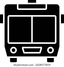 Icono de Vector de transporte público. Se puede utilizar para aplicaciones de impresión, móviles y de Web.
