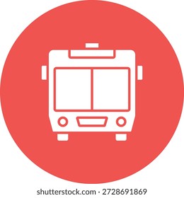 Icono de Vector de transporte público. Se puede utilizar para aplicaciones de impresión, móviles y de Web.