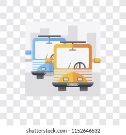 Public transport vector icon isolated on transparent background, Public transport logo concept