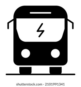 Ein Fahrzeug für den öffentlichen Nahverkehr, solide Bauart Symbol für den Bus 


