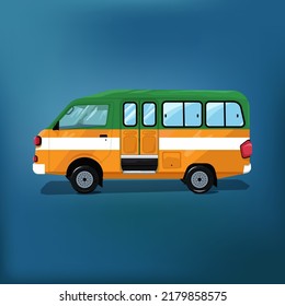 Public transportation car design vector illustration