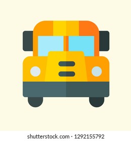 Public Transportation Flat Icon Vector Graphic Download Template Modern