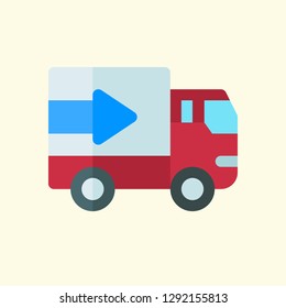 Public Transportation Flat Icon Vector Graphic Download Template Modern