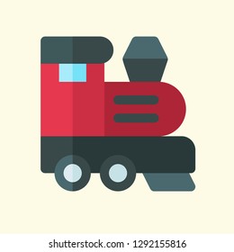 Public Transportation Flat Icon Vector Graphic Download Template Modern