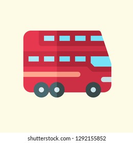 Public Transportation Flat Icon Vector Graphic Download Template Modern
