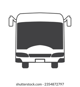 Public transportation icon, Bus flat vector icon, bus icon isolated on white background. Bus icon in flat style. Coach car vector illustration of Autobus business,