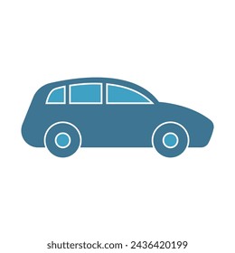 Public transportation icon design template
