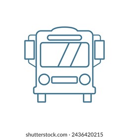Public transportation icon design template