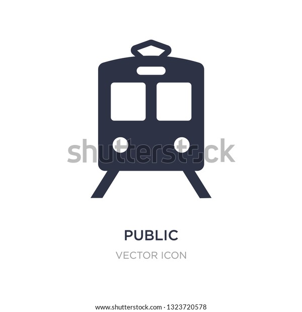 public transportation icon on white\
background. Simple element illustration from Transport concept.\
public transportation sign icon symbol\
design.