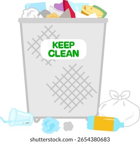 Lixo público pode transbordar de lixo