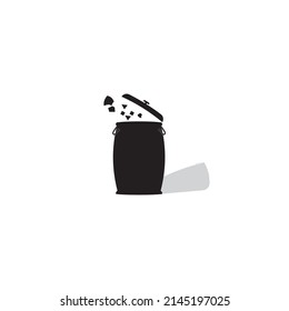 public trash vector icon illustration symbol design.