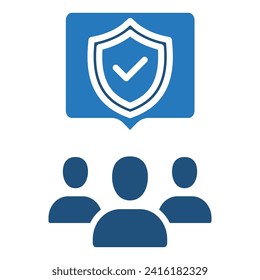 Public Trust icon line vector illustration